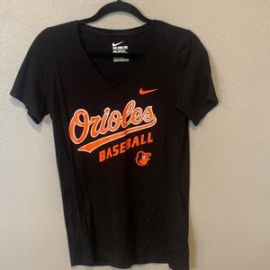 Womens Black Orioles Tee Shirt